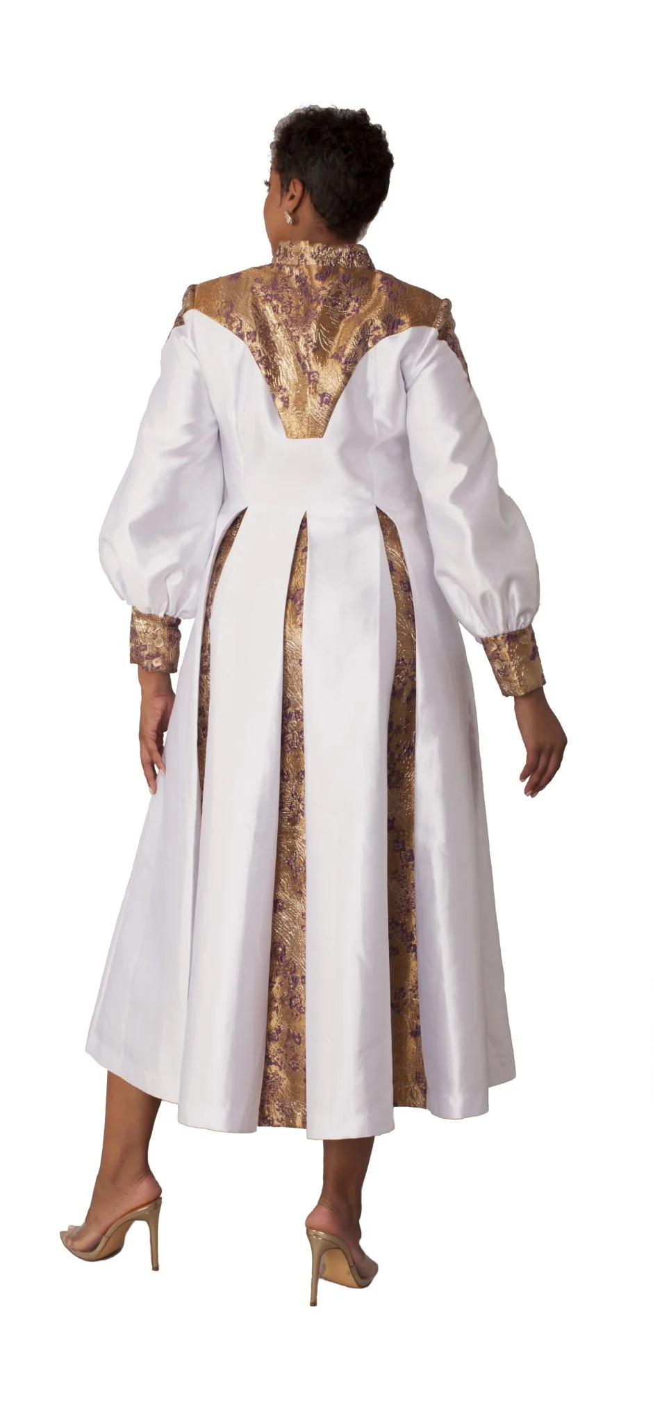 Plus Size Clergy Robe with Bishop Sleeves – 4851W - Image 2