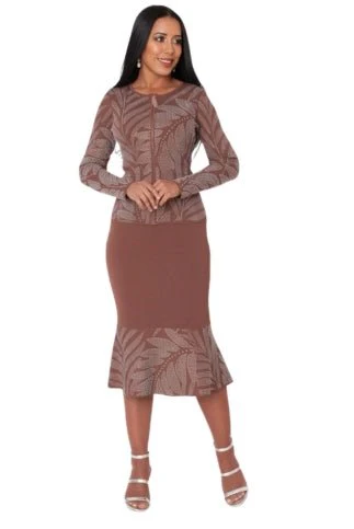Rhinestone Knit Jacket & Mermaid Skirt Set - 5396