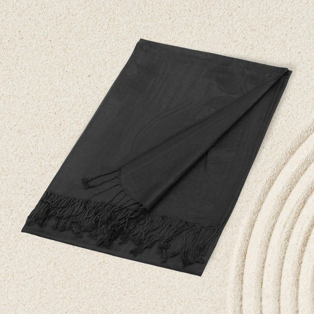 Rose Floral Pashmina Reversible Scarf Shawl - Image 2