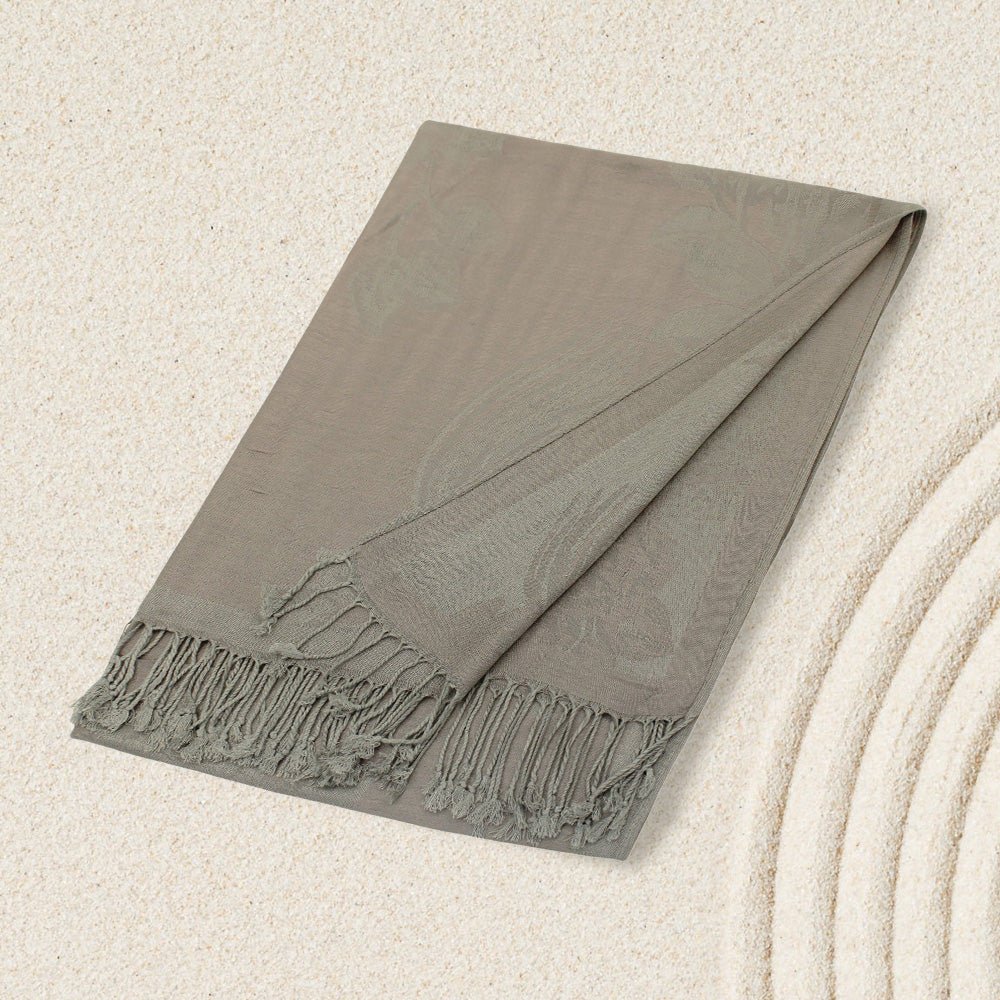 Rose Floral Pashmina Reversible Scarf Shawl - Image 5