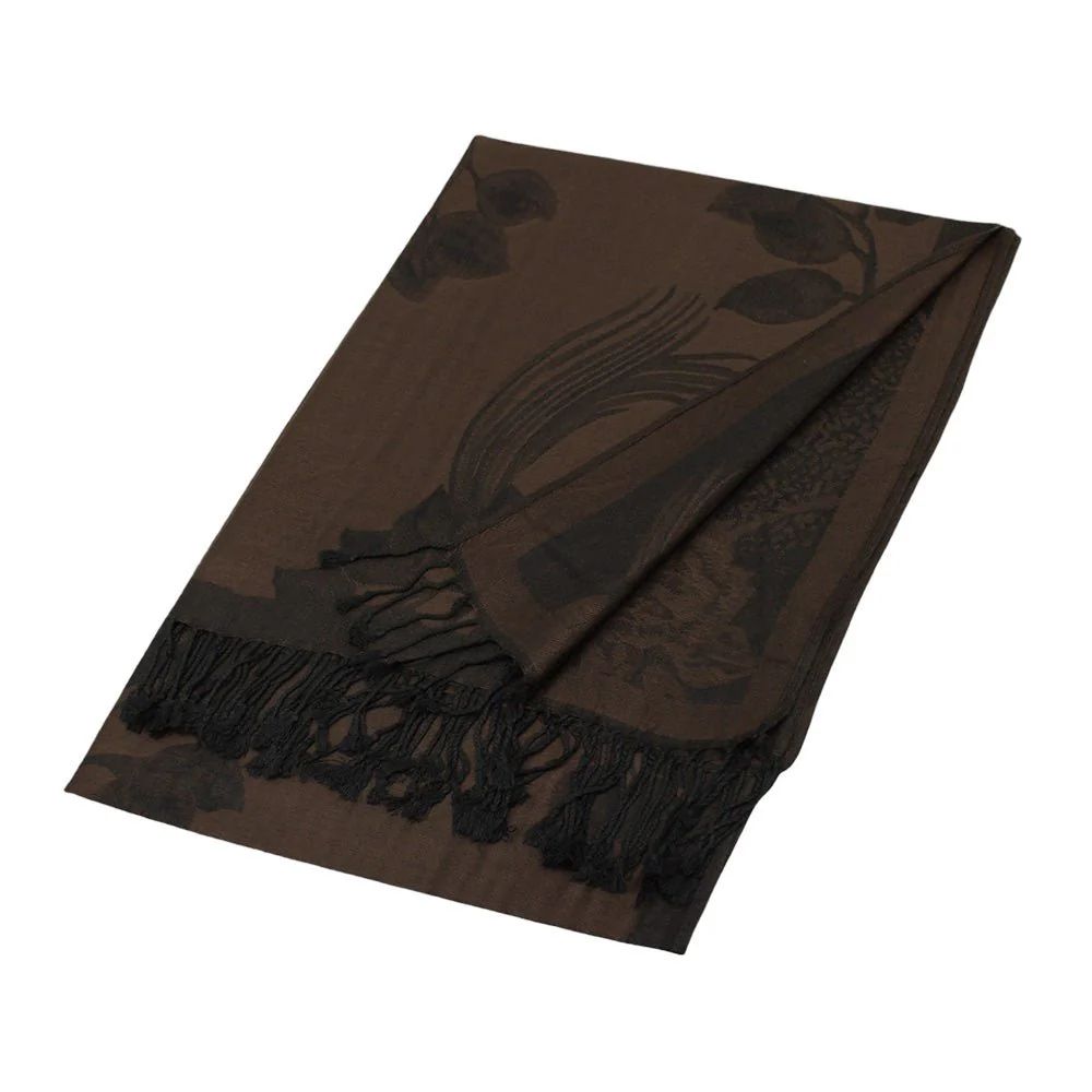 Rose Floral Pashmina Reversible Scarf Shawl - Image 7