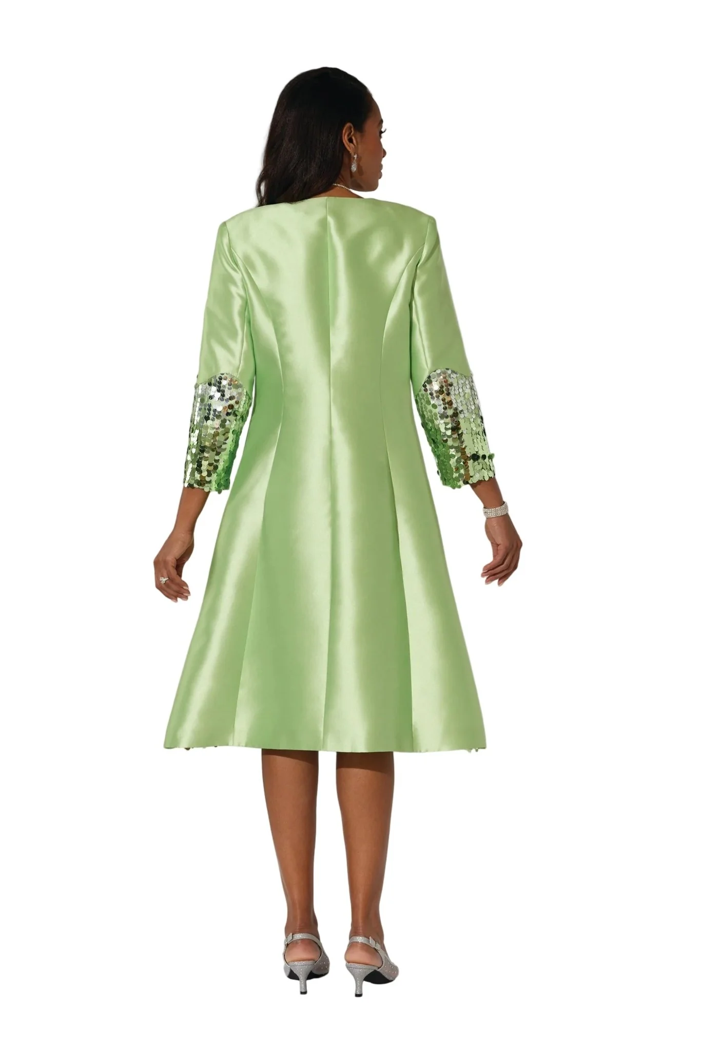 Shades of Chic Sequined Jacket Dress by EY Boutique - Image 5