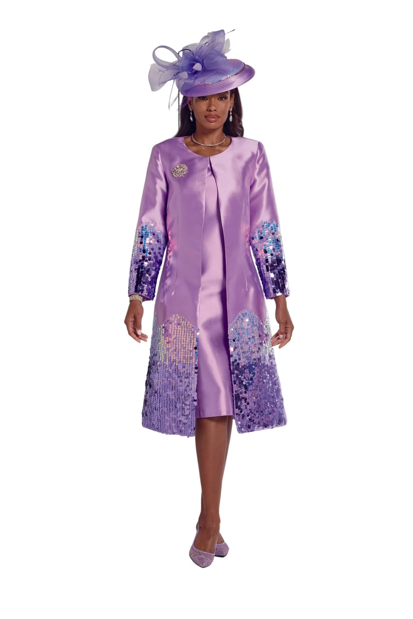 Shades of Chic Sequined Jacket Dress by EY Boutique - Image 6