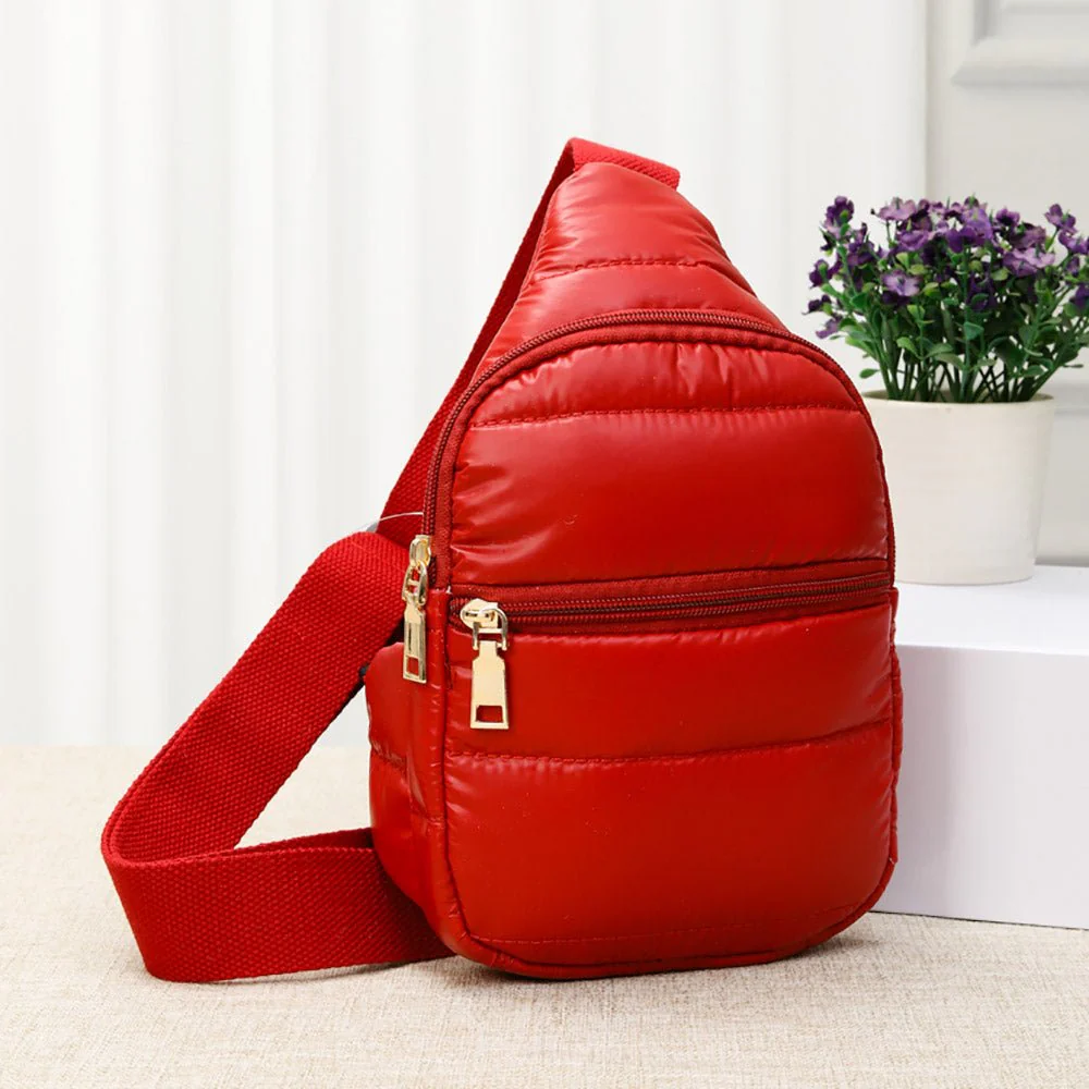 Solid Puffer Mini Sling Bag - Image 2