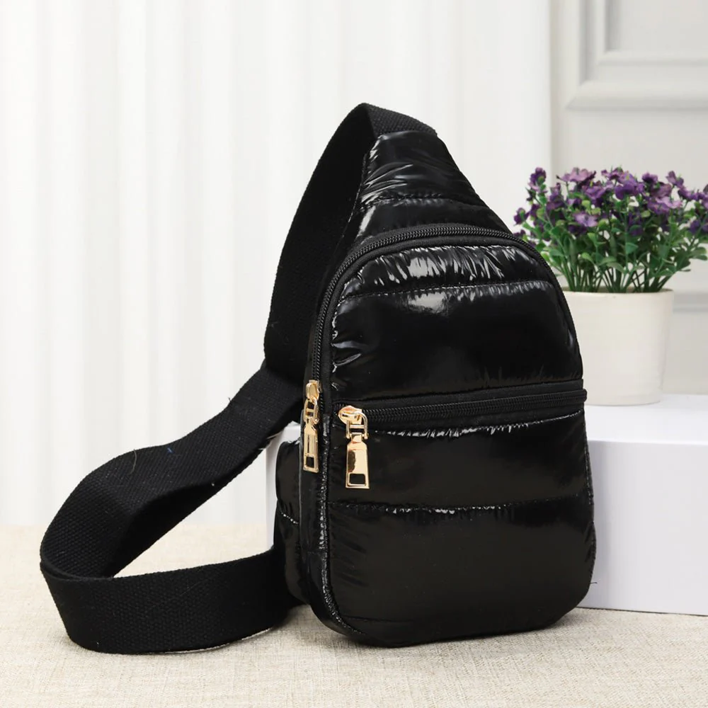 Solid Puffer Mini Sling Bag - Image 3