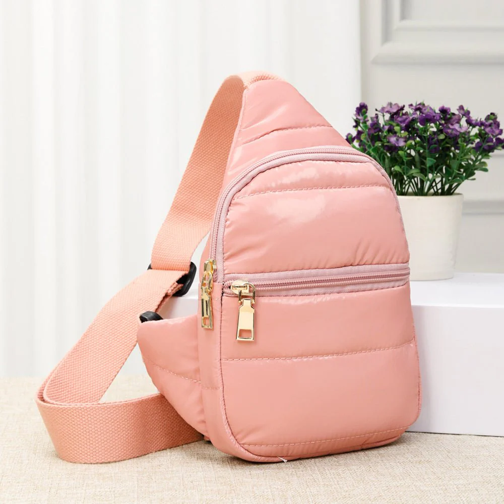 Solid Puffer Mini Sling Bag - Image 5