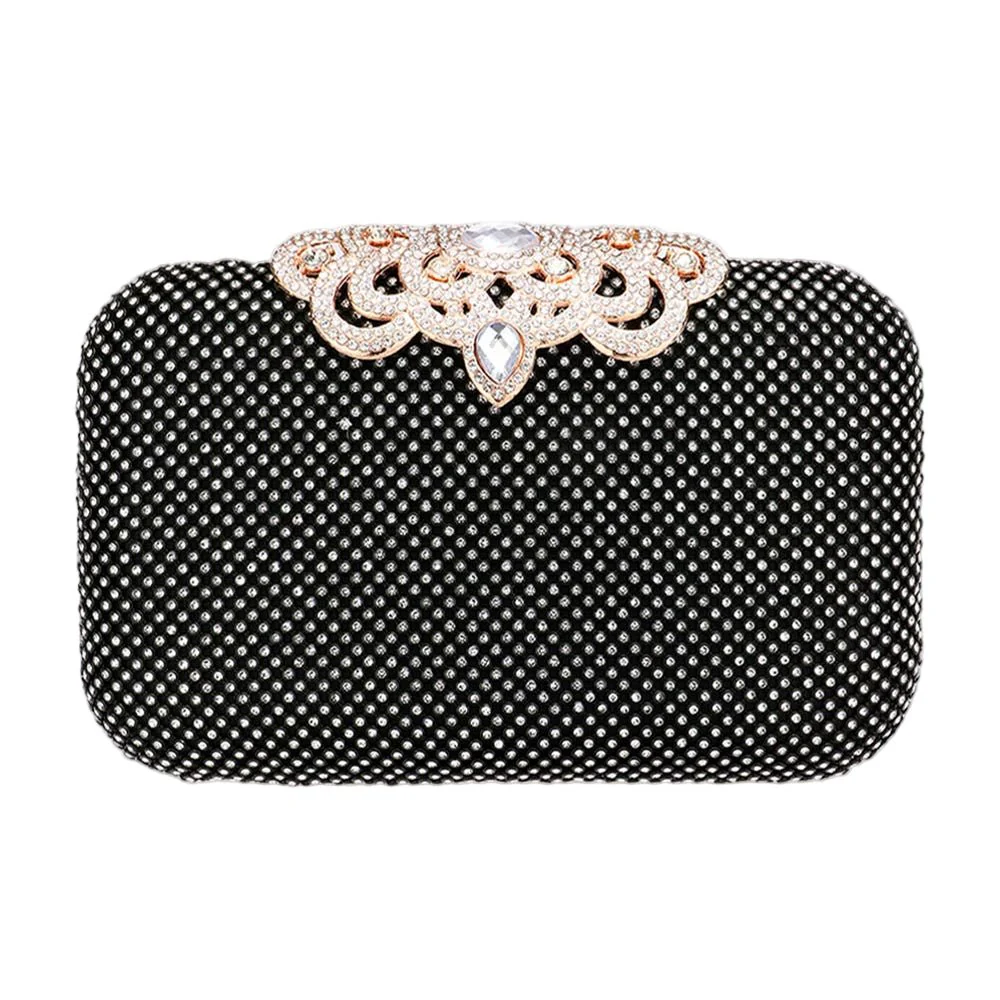 Stone Embellished Evening Tote / Clutch / Crossbody Bag