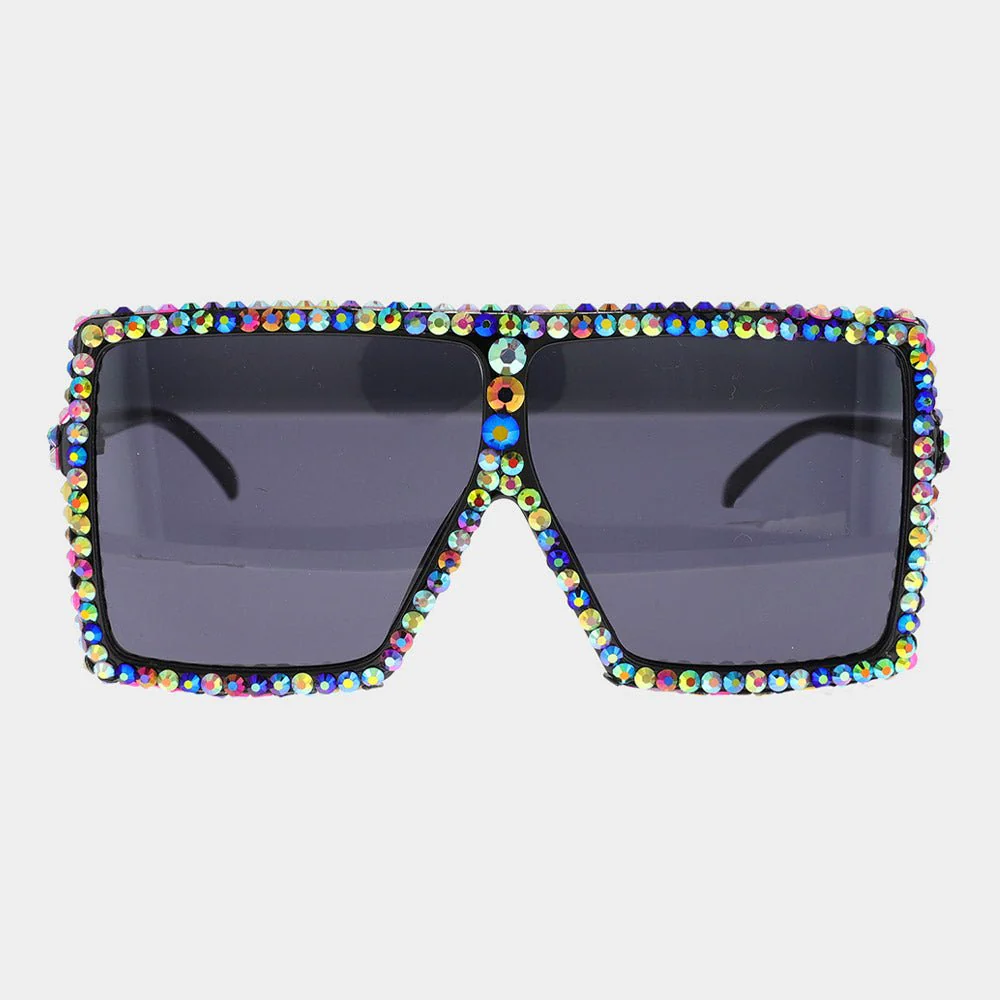 Studded Square Sunglasses - Image 4