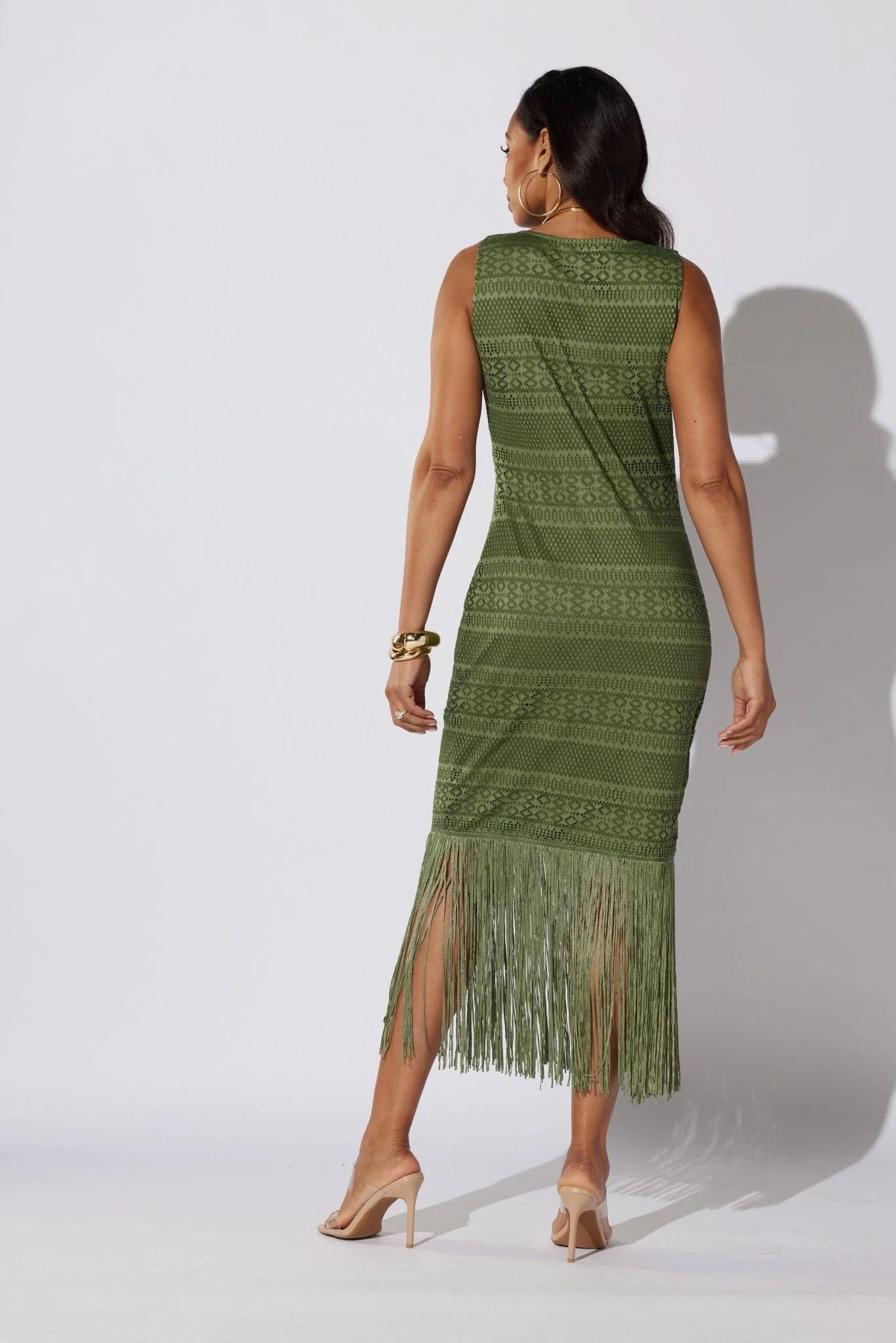 Aztec Fringe Midi Dress by Studio EY - Image 4