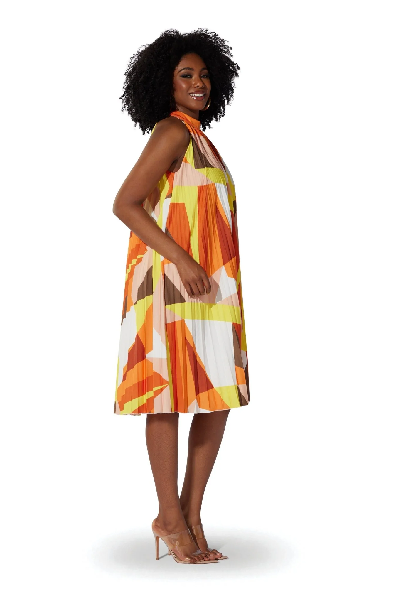 Geo Trapeze Midi Dress by Studio EY - Image 5