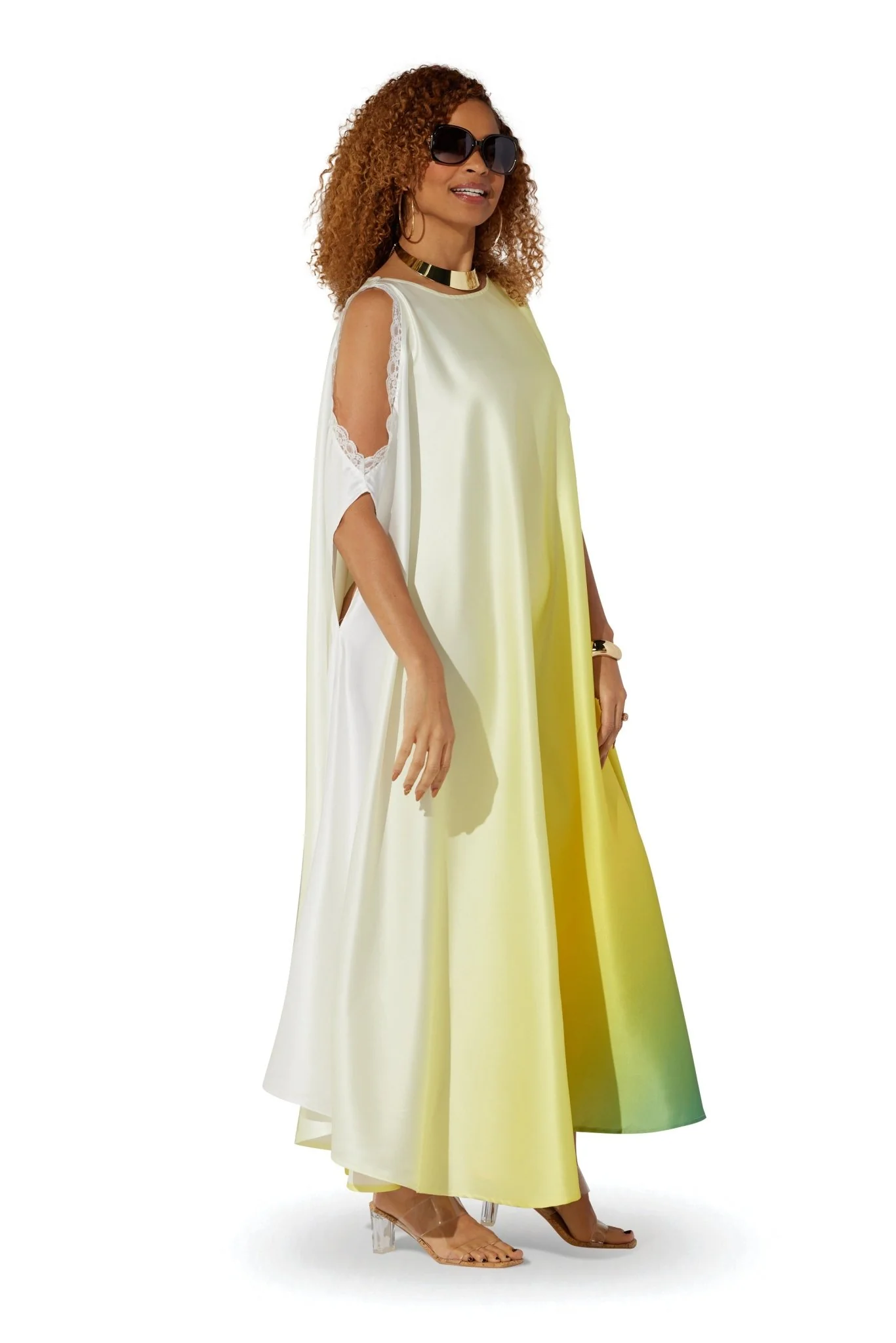 Ombre Cold-Shoulder Maxi Dress by Studio EY - Image 2