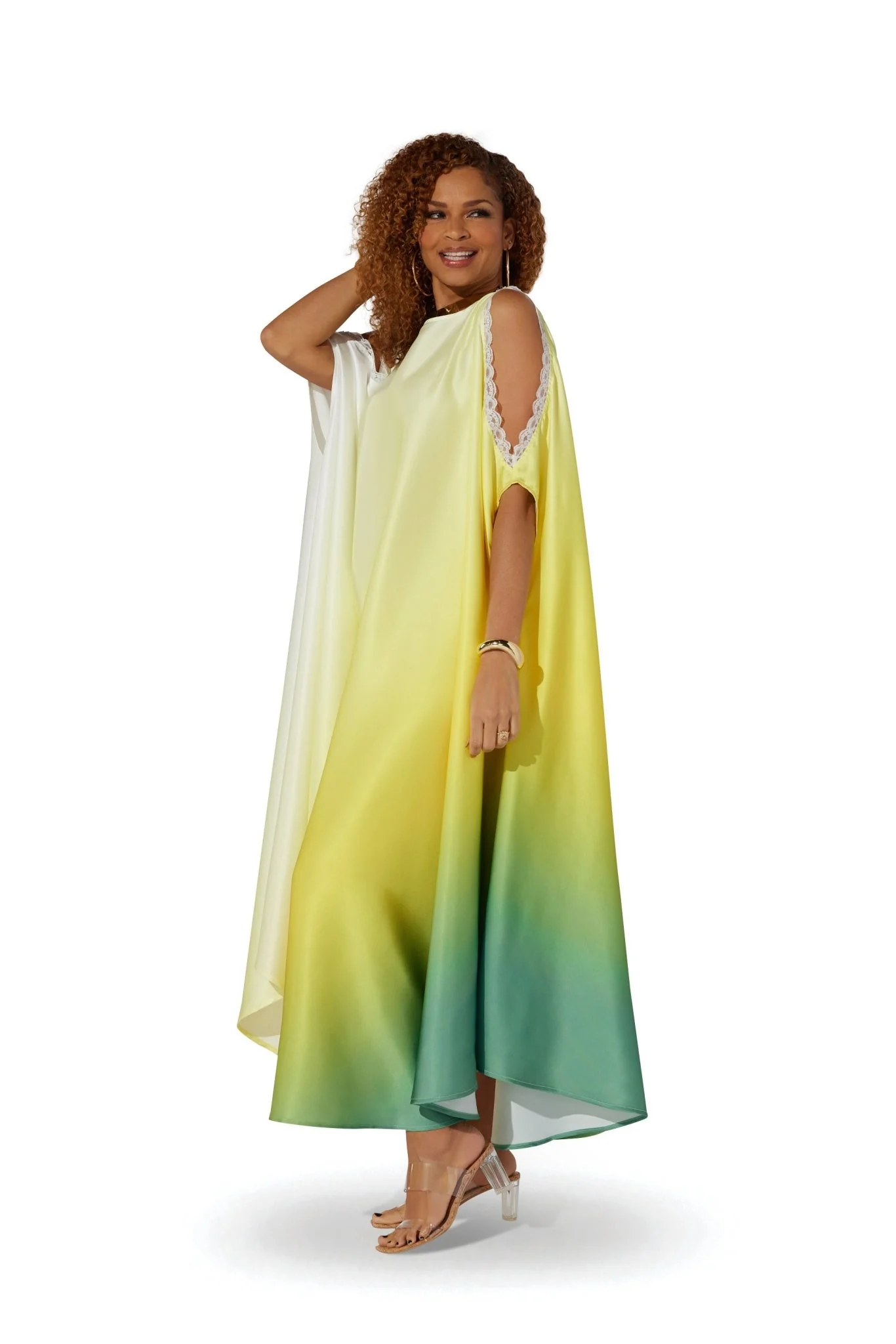 Ombre Cold-Shoulder Maxi Dress by Studio EY - Image 3