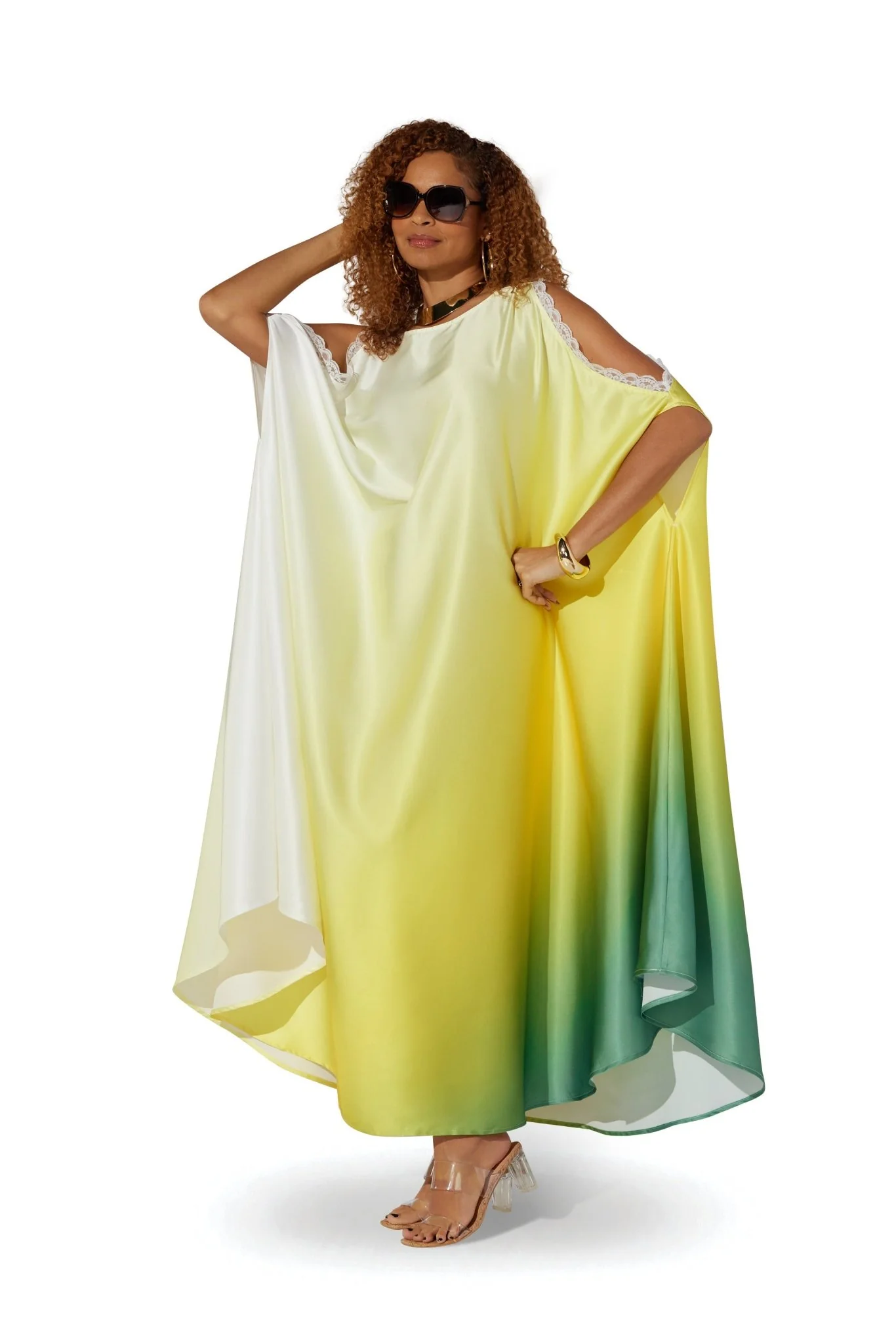 Ombre Cold-Shoulder Maxi Dress by Studio EY - Image 4
