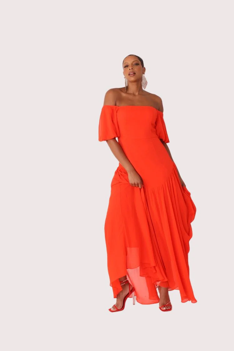 Sunset Dream Off-Shoulder Maxi Dress - 82315 - Image 3