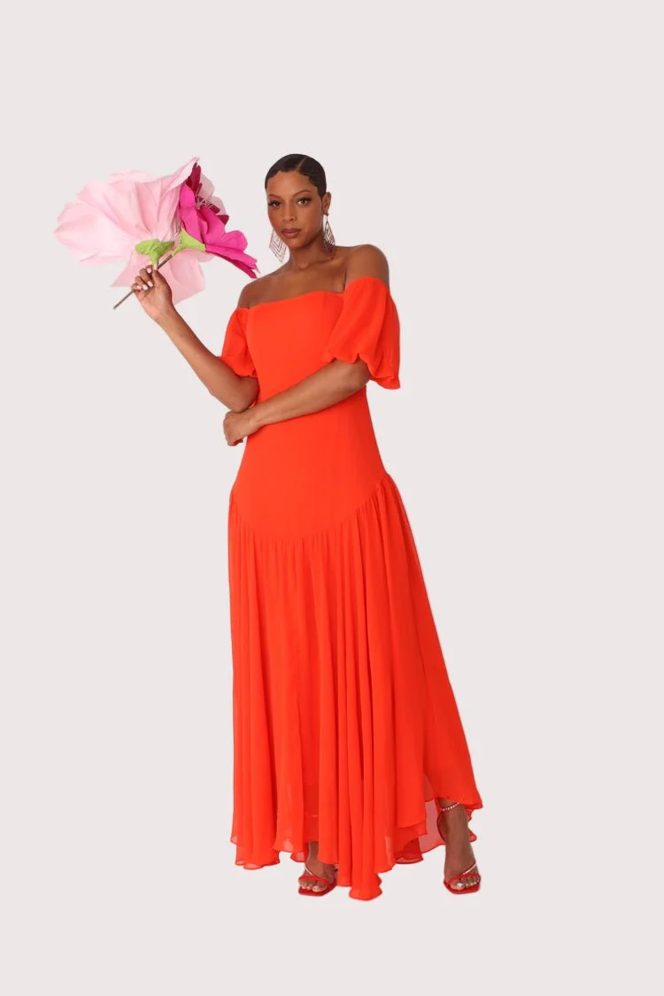Sunset Dream Off-Shoulder Maxi Dress - 82315 - Image 5