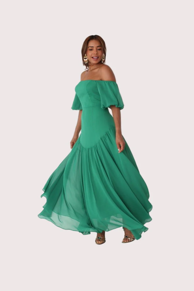 Sunset Dream Off-Shoulder Maxi Dress - 82315 - Image 6