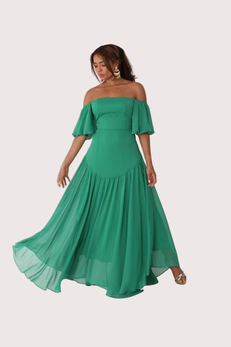 Sunset Dream Off-Shoulder Maxi Dress - 82315 - Image 7