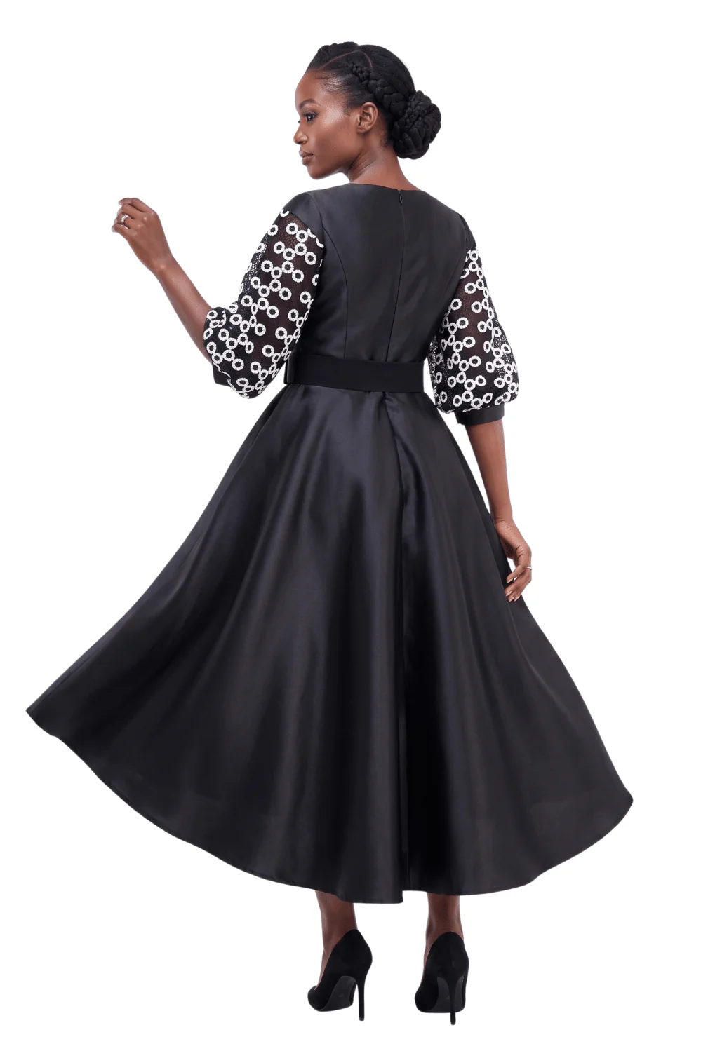 Two-tone Crochet in Circles A-line Drs-Plus - Image 2