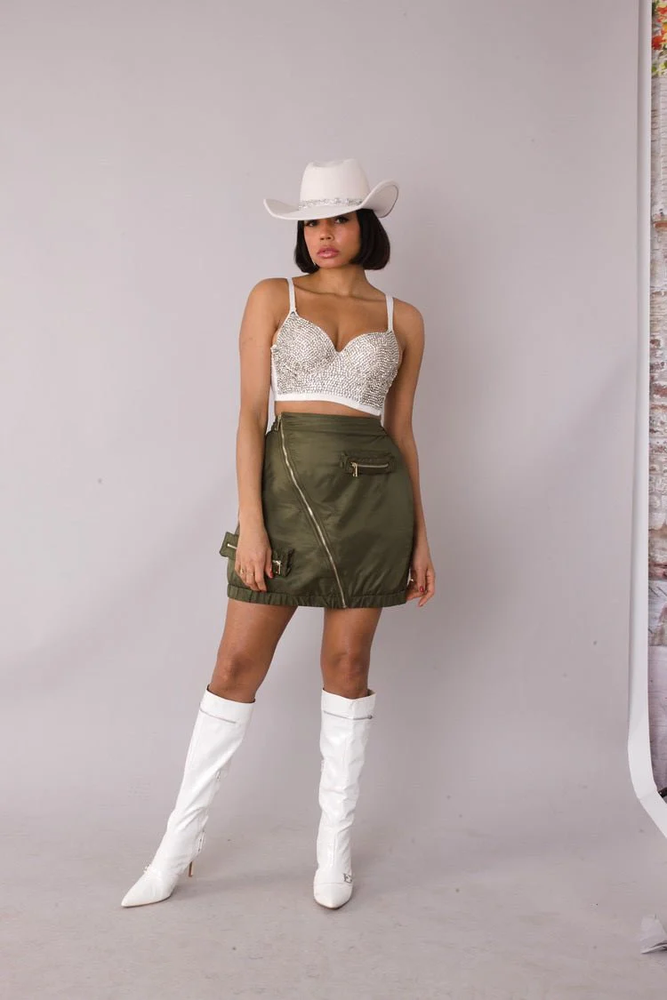 Utility Cargo Mini Skirt -82405 - Image 4