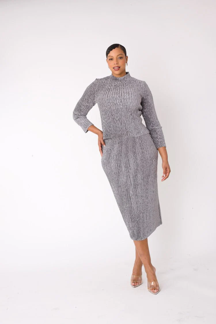Velvet Midi Skirt Set | 82767 - Image 10
