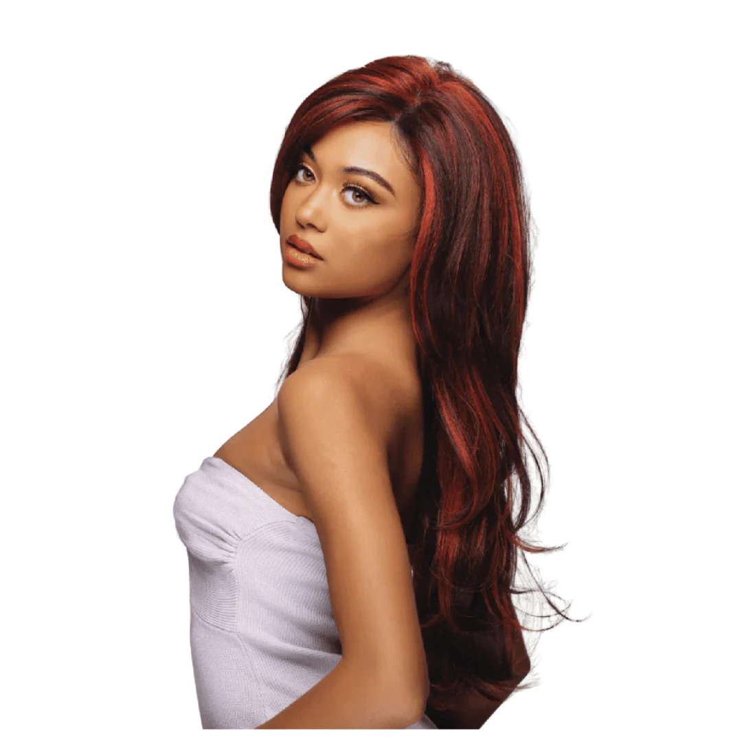 10X6 PRECUT-120 24" Layered Straight Braided Crown HD Lace Wig - Vivica A. Fox - Image 2