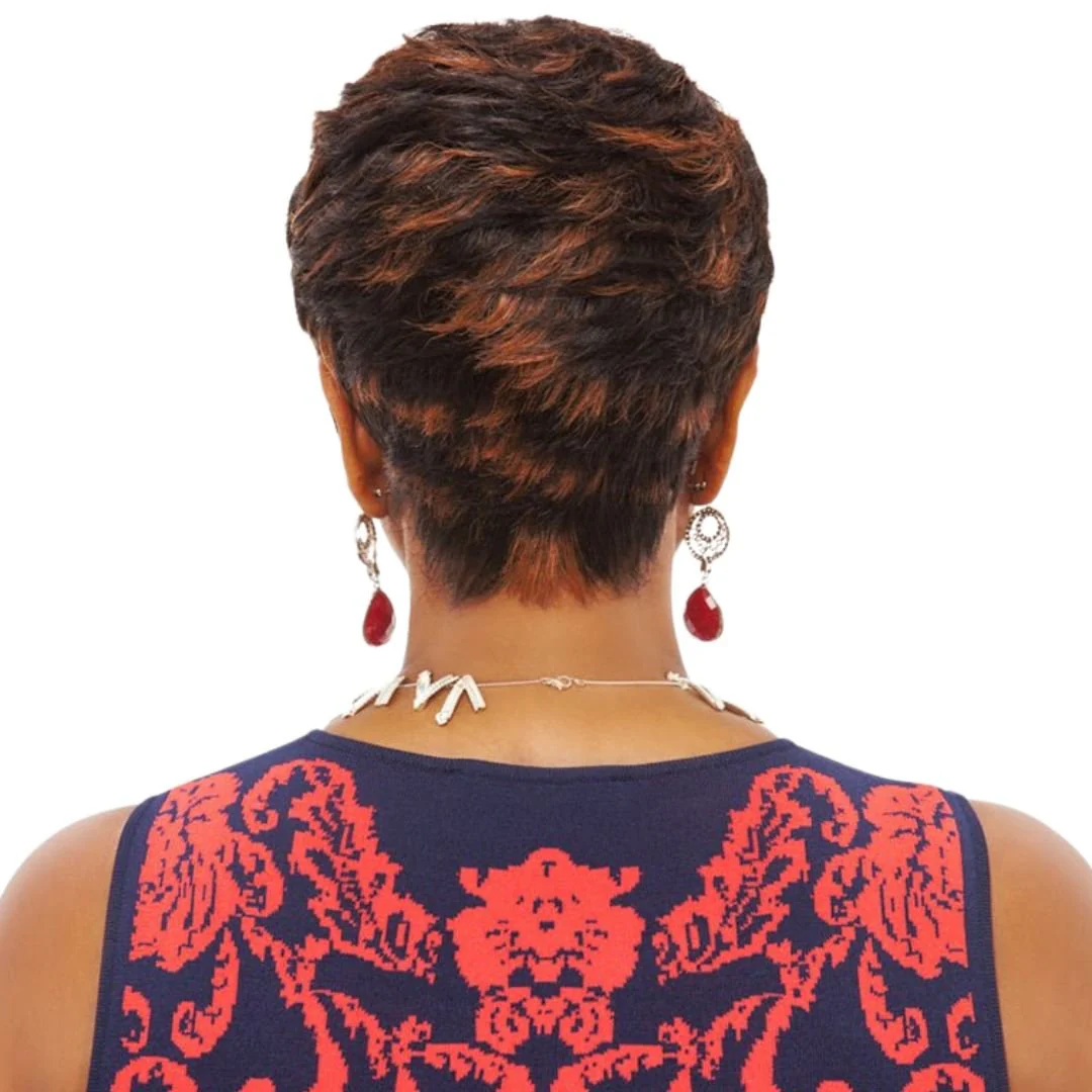 HH-CARITA Human Hair Razor Cut Pixie Wig - Vivica A. Fox - Image 3
