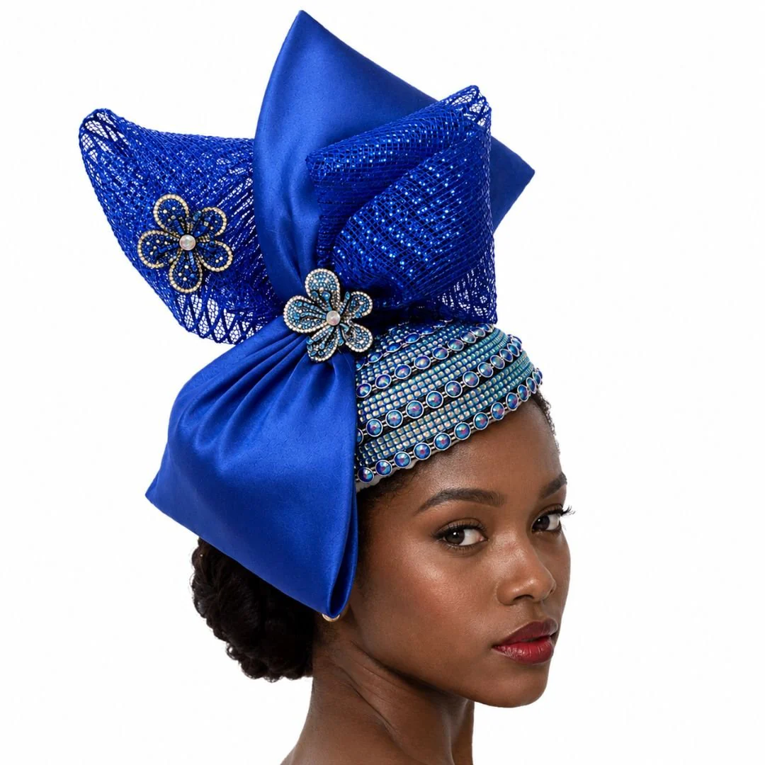 Shalimar Pink Green Jeweled Fascinator Hat by Whittall and Shon - Image 3