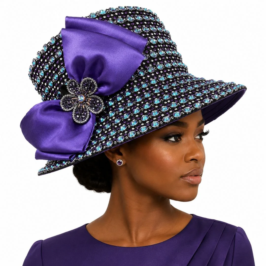 Faberge Crystal Jewel Bucket Church Hat - Whittall & Shon - Image 10