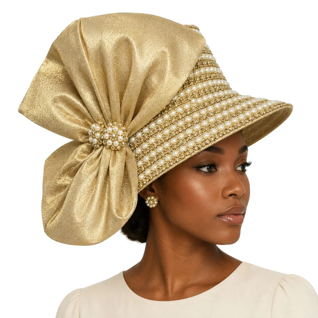 Faberge Crystal Jewel Bucket Church Hat - Whittall & Shon - Image 4