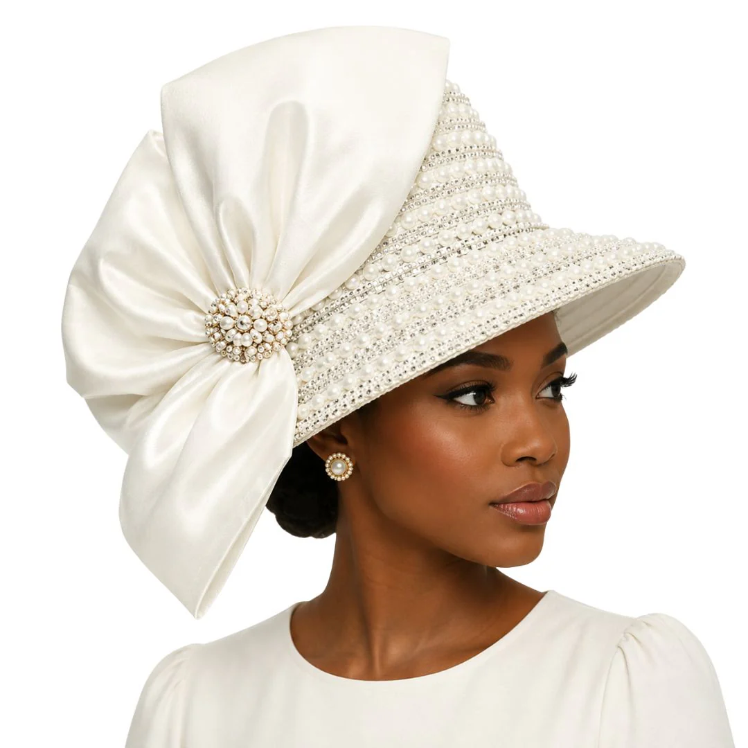 Faberge Crystal Jewel Bucket Church Hat - Whittall & Shon - Image 5