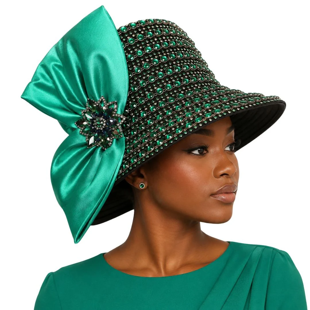 Faberge Crystal Jewel Bucket Church Hat - Whittall & Shon - Image 7