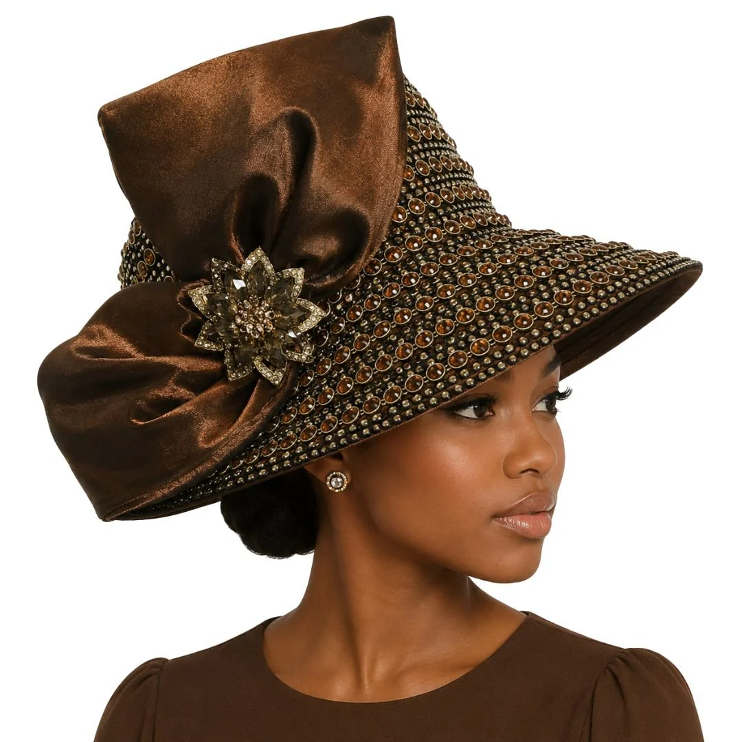 Faberge Crystal Jewel Bucket Church Hat - Whittall & Shon - Image 8