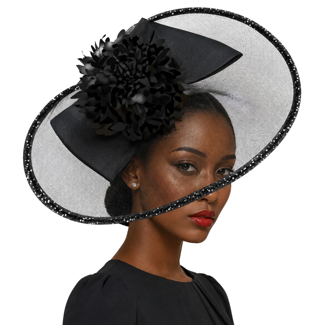 Keiko Elliptical Illusion Disc Fascinator Church Hat - Whittall & Shon - Image 2