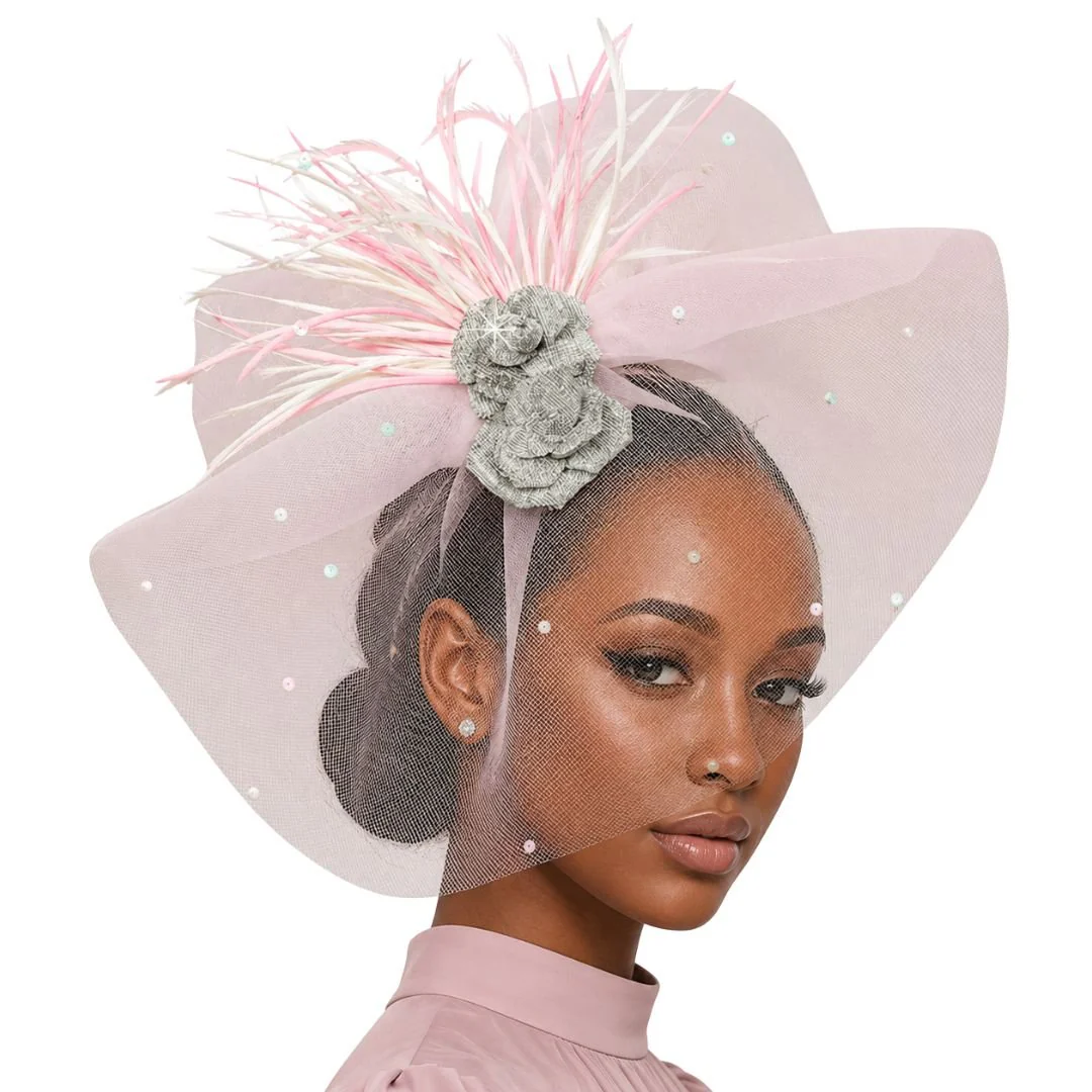 Radiance Illusion Fan Fascinator Headband - Whittall & Shon - Image 2