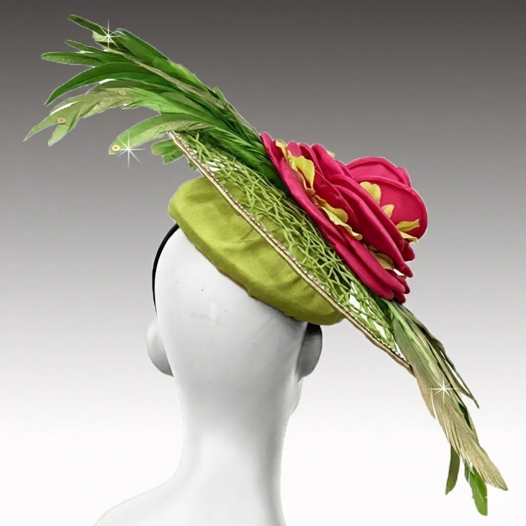 Rosewood Spider Web Disc Fascinator - Whittall & Shon - Image 9