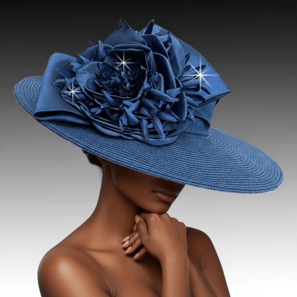 Sonata Cartwheel Peony Church Hat - Whittall & Shon - Image 3