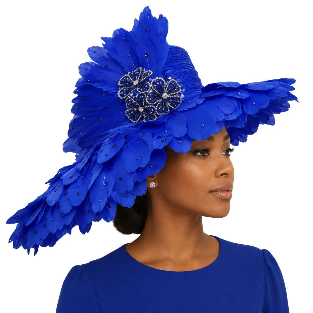 Volcano Feather Fascinator Hat by Whittall & Shon