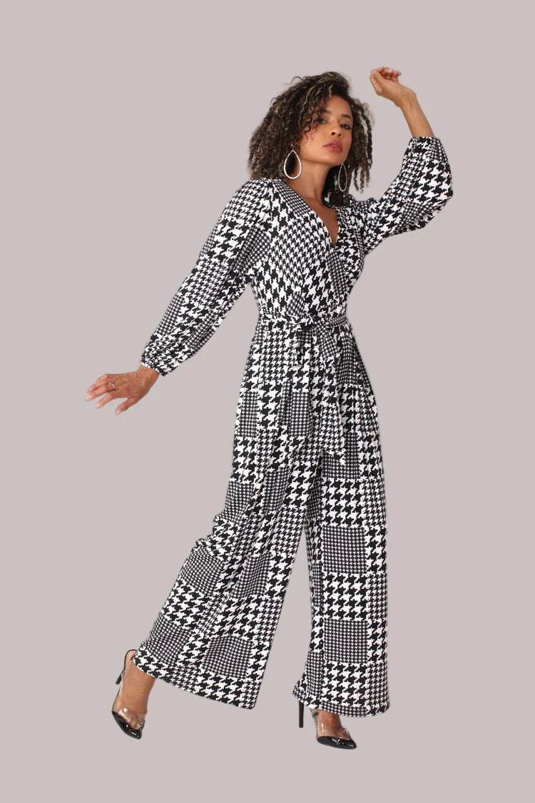 Wide-Leg Jumpsuit with Puff Sleeves - 81990 - Image 5