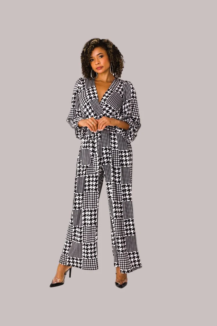 Wide-Leg Jumpsuit with Puff Sleeves - 81990 - Image 8